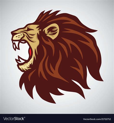 Lion mascot head